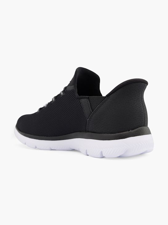 buty do biegania skechers pure genius swift fit slip-on trainer czarny rico