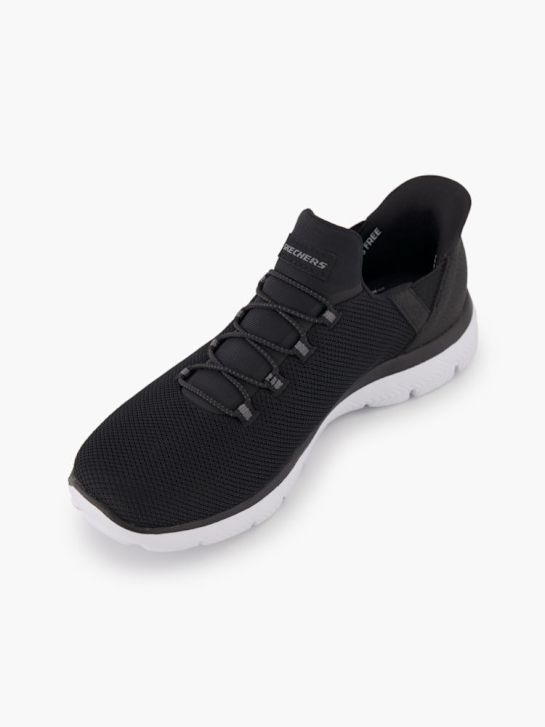 buty do biegania skechers pure genius swift fit slip-on trainer czarny rico