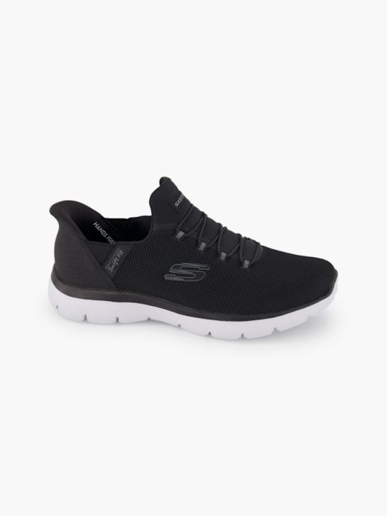 buty do biegania skechers pure genius swift fit slip-on trainer czarny rico