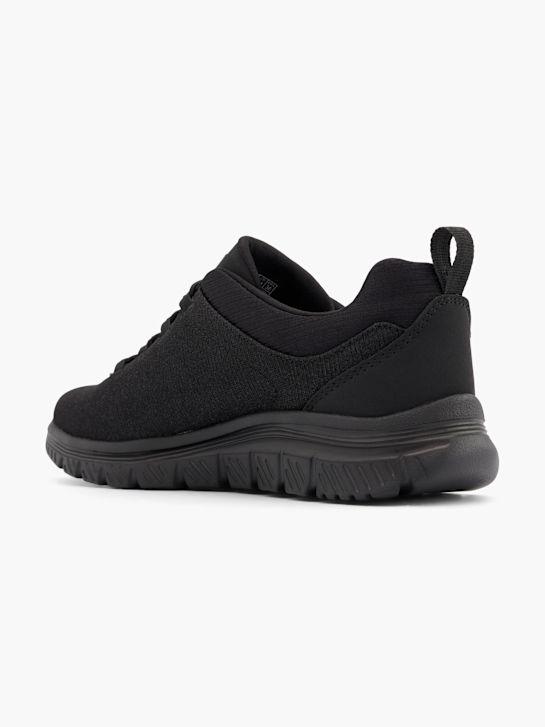 buty do biegania skechers graceful 4.0 slip-on trainer czarne rico