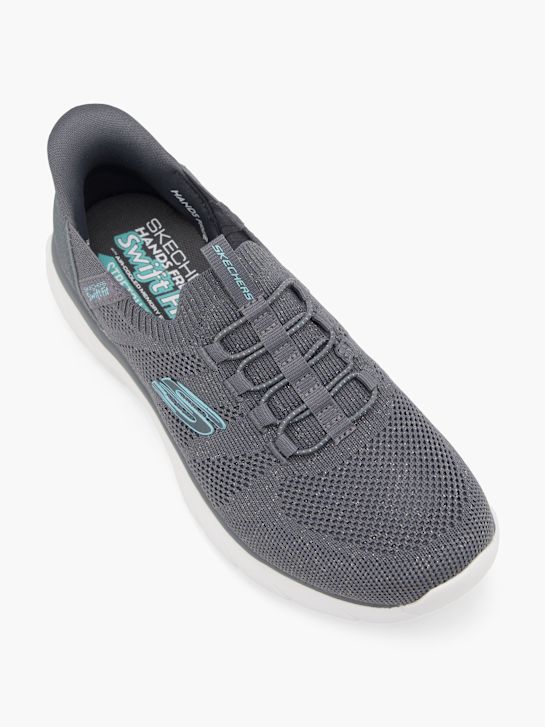 buty do biegania skechers swift fit sole provider slip-on trainer szary rico