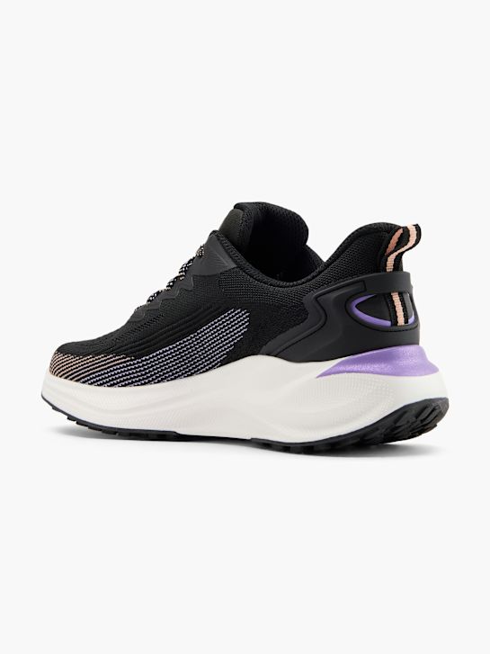 buty do biegania skechers transpire slip-on trainer czarny rico