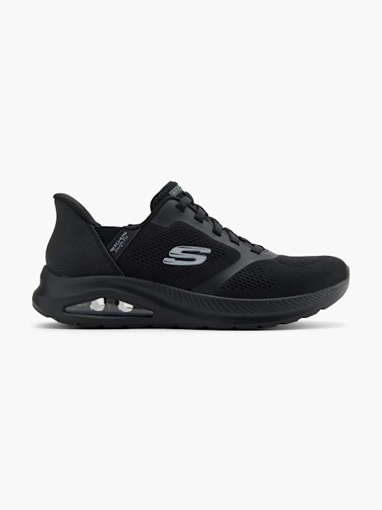 buty do biegania skechers con air amp swift fit slip-on trainer czarne rico