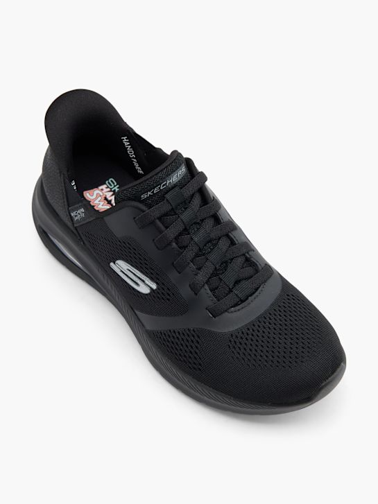 buty do biegania skechers con air amp swift fit slip-on trainer czarne rico