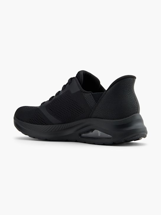 buty do biegania skechers con air amp swift fit slip-on trainer czarne rico