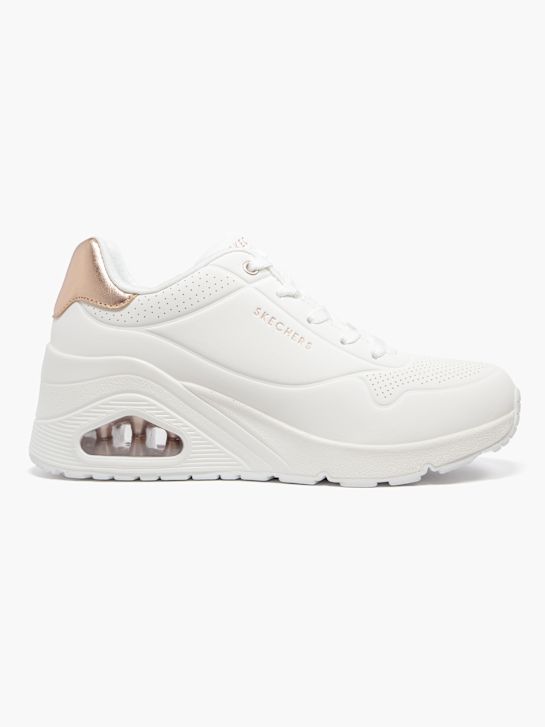 buty do biegania skechers uno wedge chunky trainer biały rico