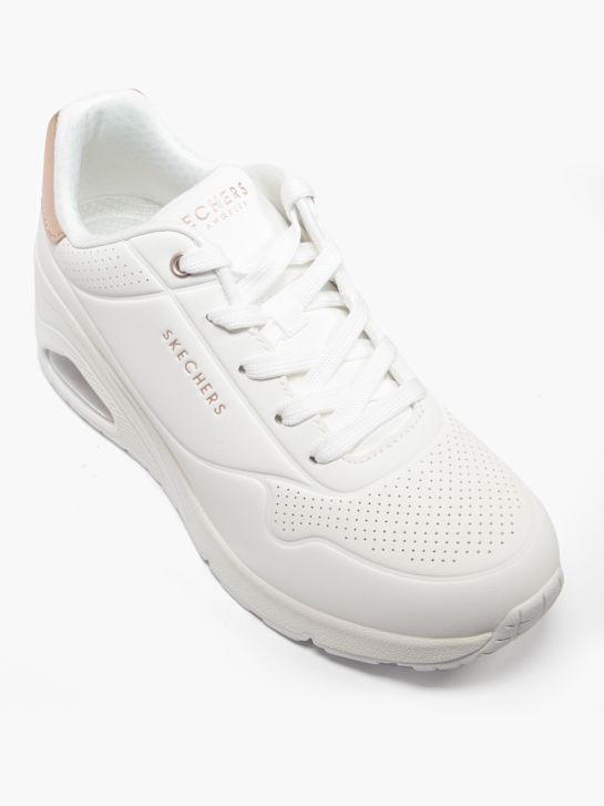 buty do biegania skechers uno wedge chunky trainer biały rico