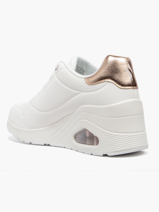 buty do biegania skechers uno wedge chunky trainer biały rico