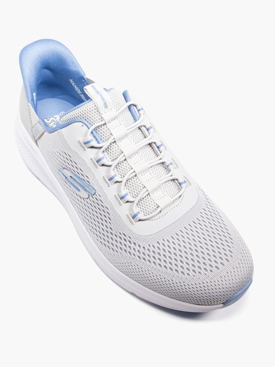 buty do biegania skechers swift fit slip-on trainer szary rico