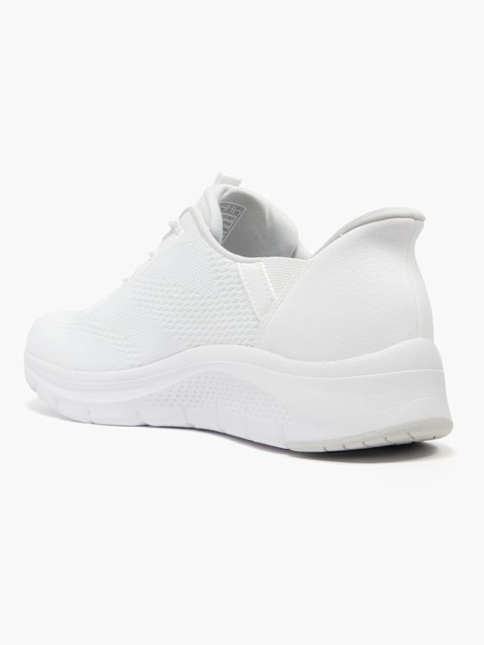 buty do biegania skechers arch comfort amp swift fit slip-on trainer biały rico