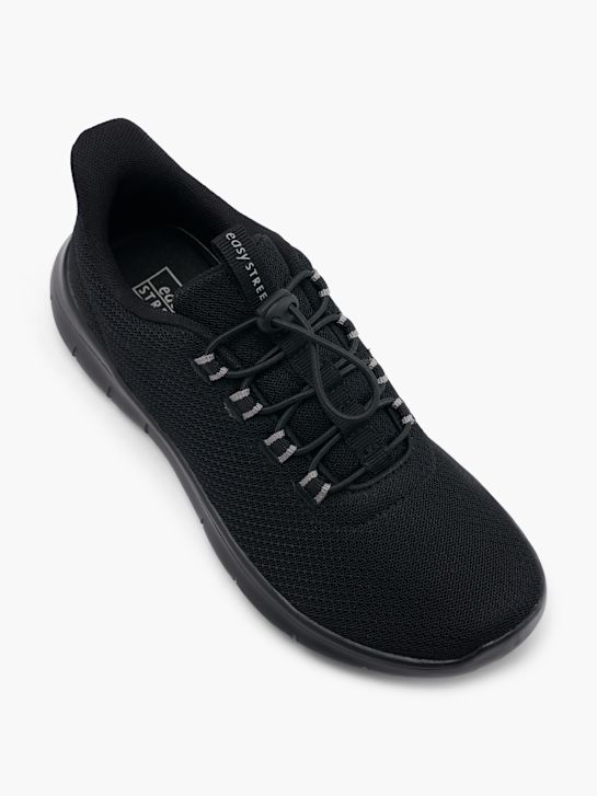 lekkie uliczne trampki-слипоны w kolorze czarnym rico