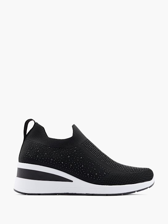 buty do biegania-слипоны graceland w kolorze czarnym rico