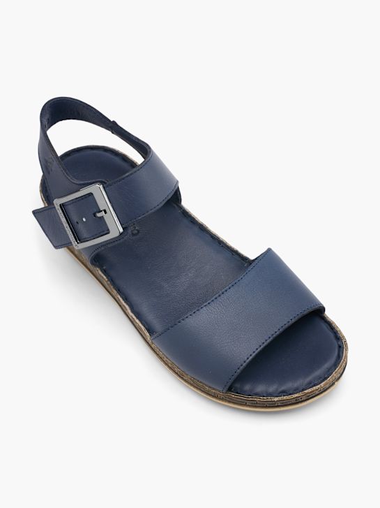 sandały na obcasie hush puppies niebieski rico