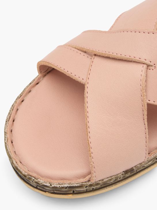 sandały hush puppies na obcasie różowy rico