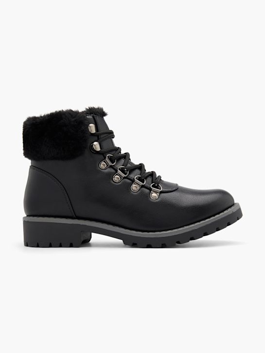 buty sznurowane graceland w kolorze czarnym rico