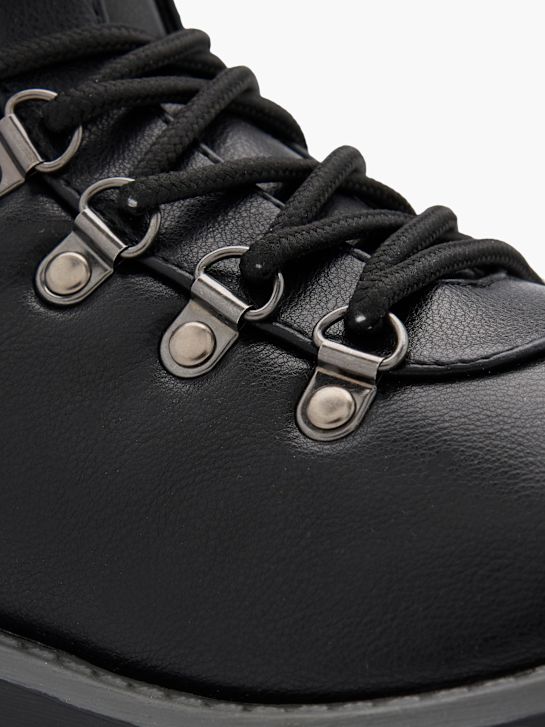 buty sznurowane graceland w kolorze czarnym rico