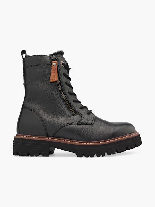 buty sznurowane do ławki czarny rico