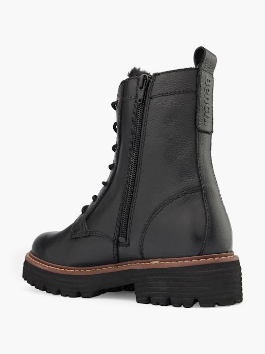 buty sznurowane do ławki czarny rico