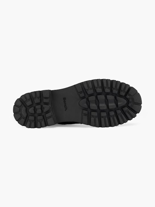 buty sznurowane do ławki czarny rico