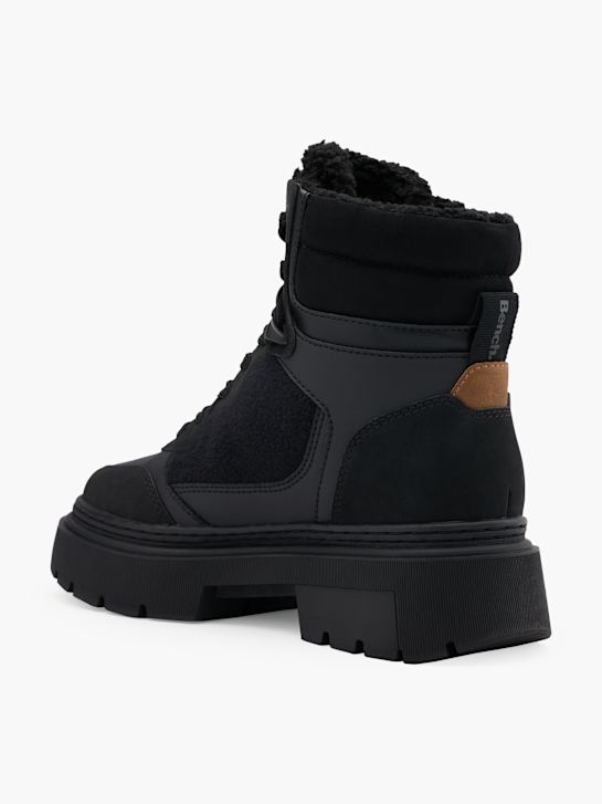 buty sznurowane do ławki czarny rico