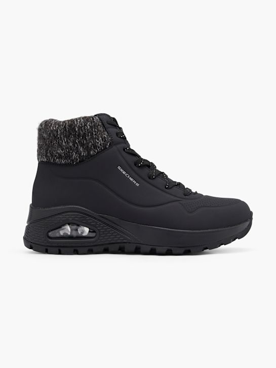 wytrzymałe buty skechers uno sznurowane czarny rico