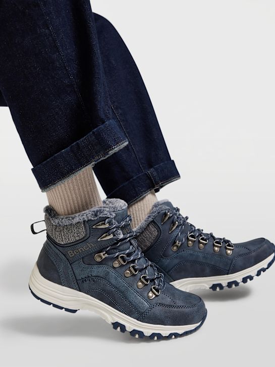 buty sznurowane do ławki niebieski rico