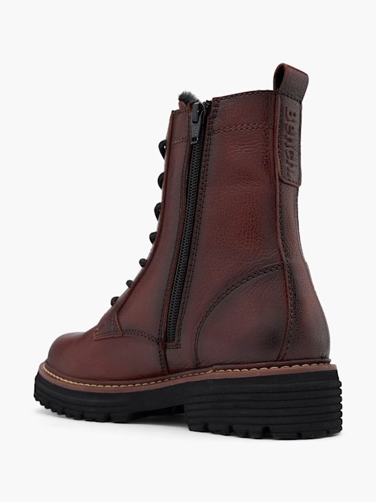 buty sznurowane do ławki bordowy rico