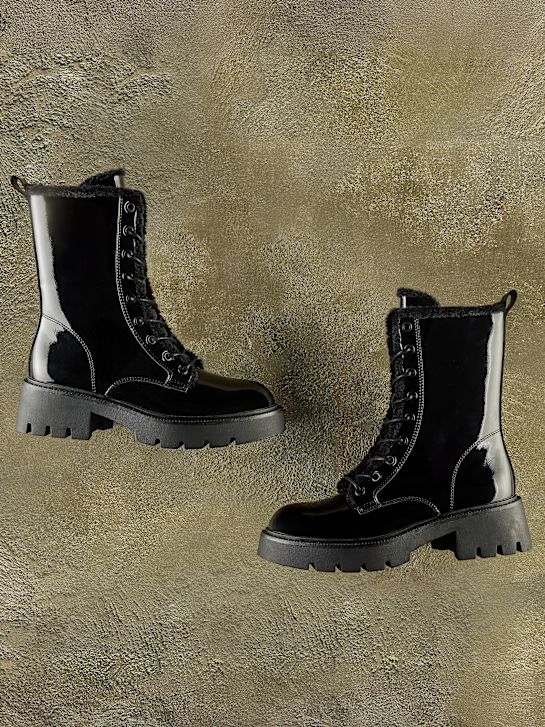 Подиумные buty sznurowane czarny rico